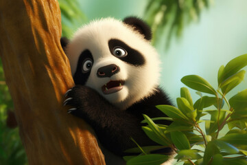 Panda's Tree-top Escapade