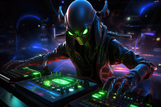 Galactic Groove Controller: Alien DJ's Setup