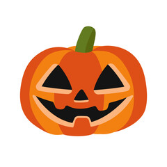 Funny pumpkin for Halloween. Vector illustration.