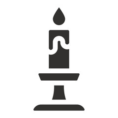 Candle Vector Solid Icon, Candle Icons Collection, Candle Silhouette.