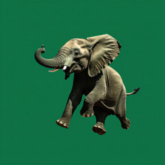 Fototapeta premium Jumping Elephant