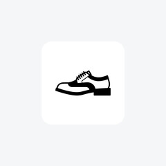 Off-White Brogues Shoes and footwear line Icon set isolated on white background line vector illustration Pixel perfect

