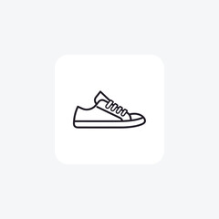 Yellow Cap Toe Sneakers Shoes and footwear Flat Color Icon set isolated on white background flat color vector illustration Pixel perfect