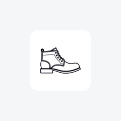 Eye-catching Yellow Chelsea Boots Shoes and footwear Flat Color Icon set isolated on white background flat color vector illustration Pixel perfec