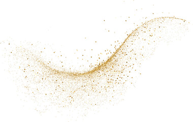Gold Glitter shiny swirl - 658196706
