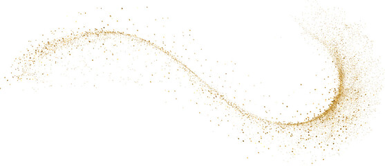 Gold Glitter shiny swirl - 658197394