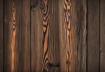 Brown old wooden background. Wood texture close-up. Generative AI