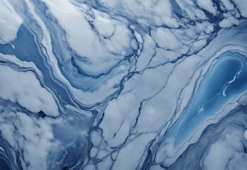 Blue marble background with streaks and lines. Blue marble background. Generative AI