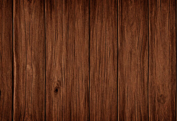 Brown wood texture background. Wooden dark brown background. Dark brown wooden background close up. Generative AI