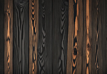 Old wood texture background. Wooden dark gray background. Dark gray, beige wooden background closeup. Generative AI