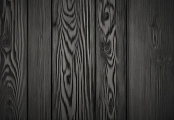 Old wood texture background. Wooden dark gray background. Dark gray, black wooden background closeup. Generative AI