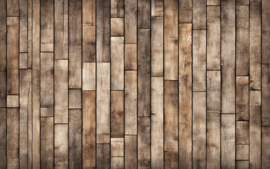 Old wooden laminate floor background. Light brown wooden floor top view. Wooden closeup background. Generative AI