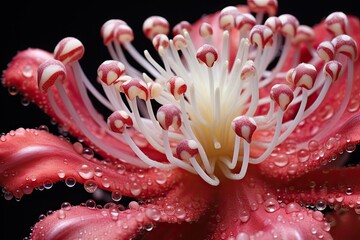 macro photographs of pistils and stamens