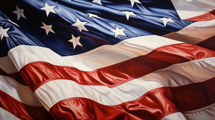 Flag of the United States. USA flag closeup. America flag. 