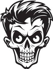 Obraz premium Halloween concept vector illustration Day of Dead skeleton isolated on white background 