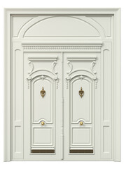 Entrance classic doors for the house