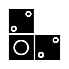 Dice Domino Game Icon Solid