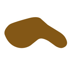 brown blob shape