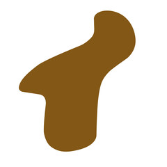 brown blob shape