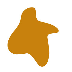brown blob shape
