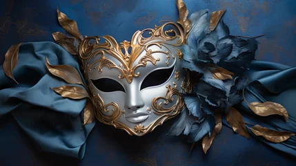 Fotobehang Photo of elegant and delicate Venetian mask © Mishab