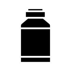 Bottle Dose Insulin Solid Icon