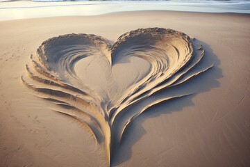 sand heart. Generative AI
