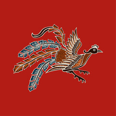 Obraz premium bird flying icon decorative vector image illustration
