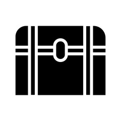 Box Chest Gold Solid Icon