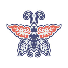 Javanese butterfly icon vector image illustration