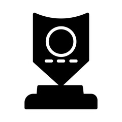 Award Gold Medal Solid Icon