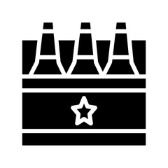 July Beer Drink Solid Icon