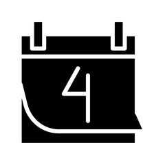 July Day Holiday Solid Icon