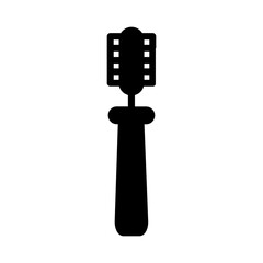 Artist Brush Comb Solid Icon