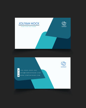 Modern creative business card and name card, horizontal simple clean template vector design, 