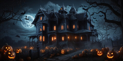 Fototapeta na wymiar scary halloween background