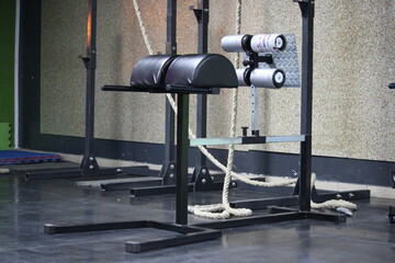A gym equipment in a room