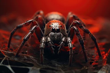 Fotobehang macro photographs of spiders and webs © PinkiePie