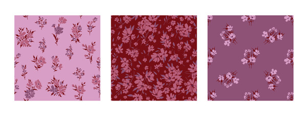 Seamless spring floral pattern with daisies © Maria