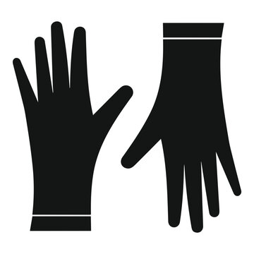 Hand icon symbol vector image. Illustration of the human finger design image