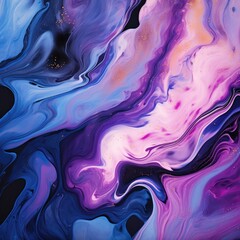 Obraz premium Beautiful Abstract Background, Texture, Close Up, Colorful. Fluid art