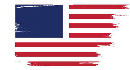 American flag without stars Flag of the United States of America - obrazy, fototapety, plakaty