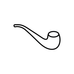 Tobacco pipes graphic icon.  smoking pipes sign isolated on white background. Vector illustration
