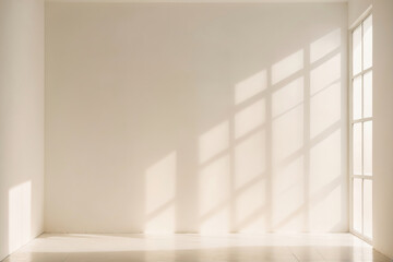White minimalist space background - obrazy, fototapety, plakaty