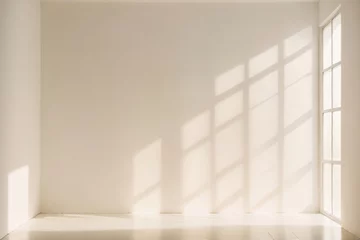 Fotobehang White minimalist space background © birdmanphoto