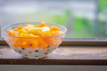手作り杏仁豆腐