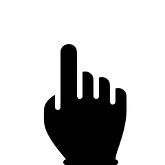 Hand icon symbol vector image. Illustration of the human finger design image