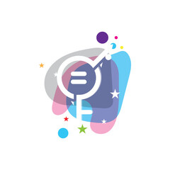 Gender equality symbol icon vector illustration