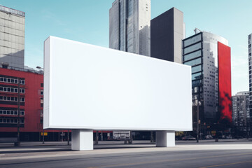 Obraz premium mock-up of a urban street billboard