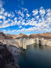 Hoover Dam seen from the Arizona side